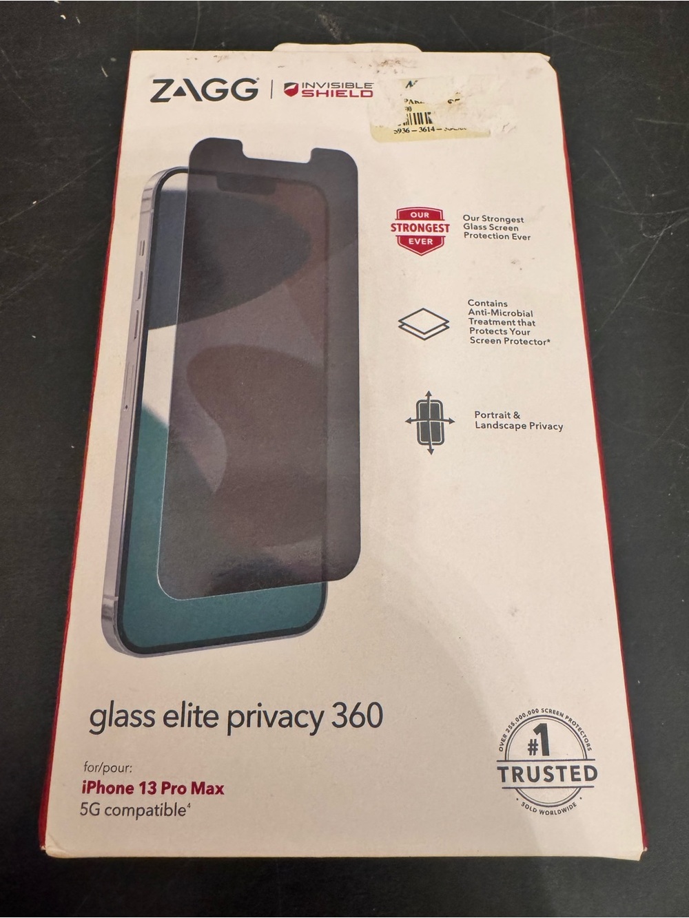 Zagg iPhone 13 Pro Max Screen Protector Glass Elite Privacy 360